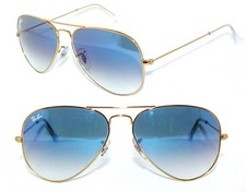 Ray Ban SONNENBRILLE GOLD BLAU