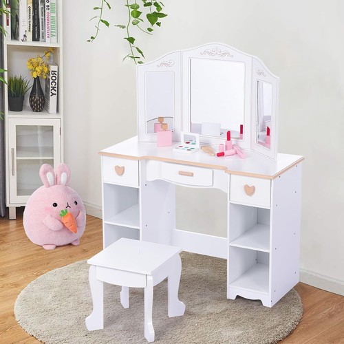 Kinder schminktisch mit hocker - kinder,