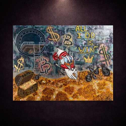 Dagobert duck pop art bild - dagobert,