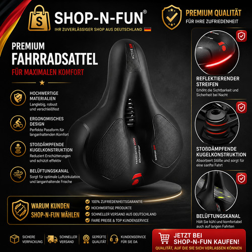 Alpensattel komfort gel - 3.0, komfort+