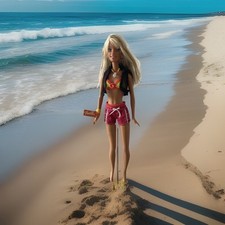 Vintage Mattel 2003 Tan Cali Girl Barbie Puppe