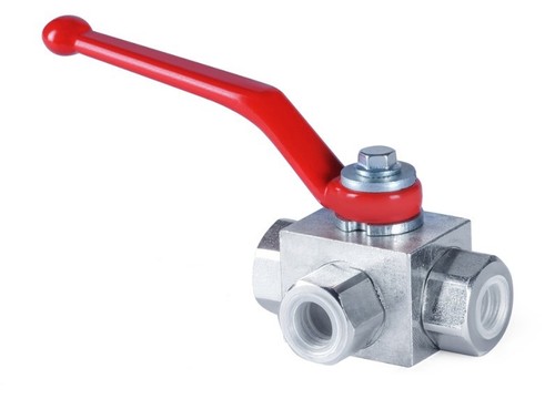 Hydraulischer wege kugelhahn - hydraulischer, 3-wege