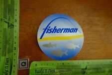 Alter Aufkleber Angeln Fischen Zubehör Sportfischer FISHERMAN Angelruten (QB)
