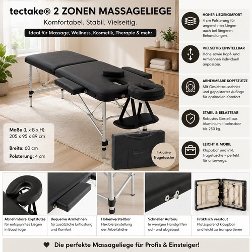 Tectake zonen massageliege - 2,