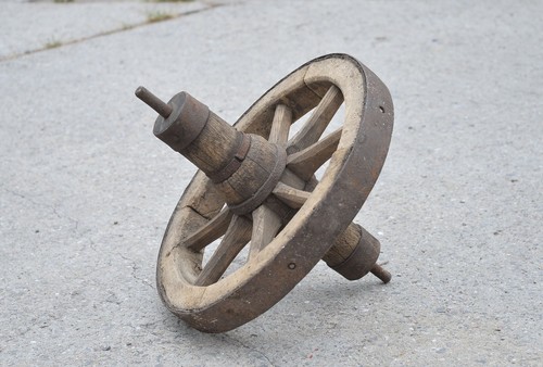 Vintage alte holzkarre - vintage,