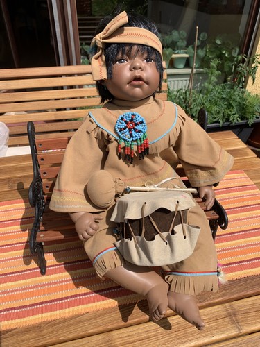 Künstlerpuppe indianerin - künstlerpuppe, "indianerin"