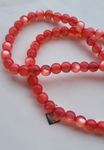 Vintage katzenauge perlenkette - vintage,