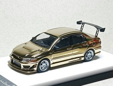 MITSUBISHI Lancer Evo VII  - Gold Chrome - ModelCollect 1:64