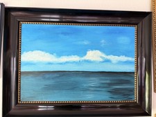 Blick auf das blaue Meer