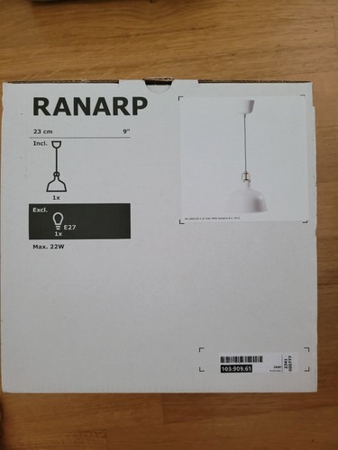 Ikea deckenlampe weiß ranarp - ikea,