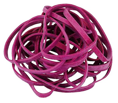 Gummiband 200x6mm 50g - , rot