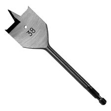 Flachfräsbohrer Ø 38 mm Holzflachbohrer Senker Flachbohrer 1/4 6-kant Aufnahme