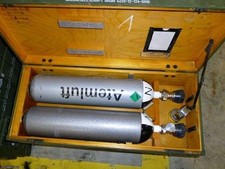 Komplettset Atemluftflasche 4l 200bar Pressluftflasche Tauchflasche Holzkiste 