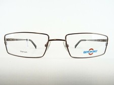 Titanbrille Herren Brillenfassung Markenbrille Metall braun nickelfrei Gr. S