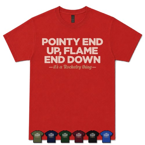 Pointy end flame - up,, down