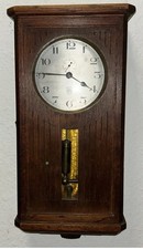 electronic ato-Antike Wanduhr Um 1930+- Französische LEON HAT