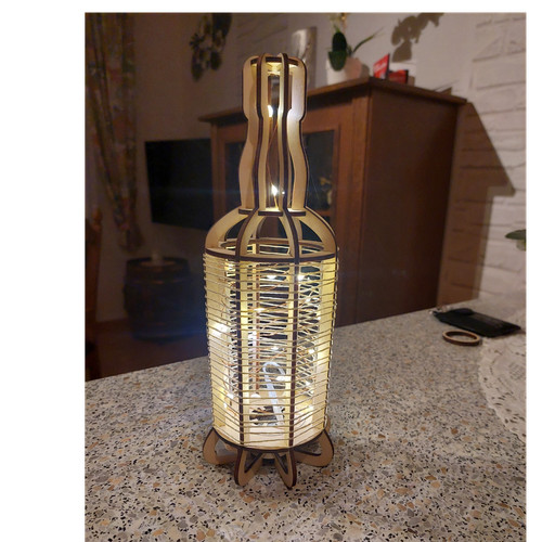 Holz tischlampe led - holz,