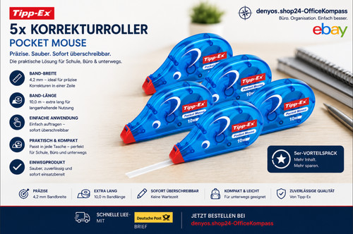 Tipp ex korrekturroller - 5,