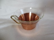 Jena Jenaer Glas Teegläser Teetassen Halter  Ersatz  KUPFER Vintage 60er