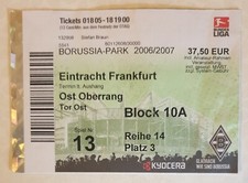 Eintrittskarte Ticket Bor. Mönchengladbach - Eintracht Frankfurt * 2006 / 2007
