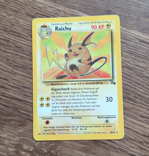 Pokémon tcg raichu 62 - tcg, 29/62