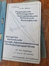 alte Mappe für Segelflieger Konstruktion Navigation Technik von Lindemann 60er