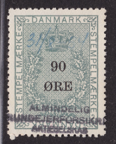 Steuermarke dänemark obl - steuermarke, dÄnemark-obl