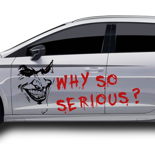 Set joker aufkleber why so - +,