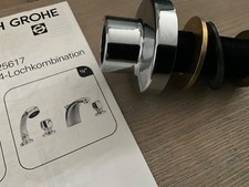Grohe Florida Ersatzteil 3-4 Loch Wannenrand,Schlauchdurchführung in chrom