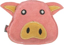 Trixie Hundespielzeug Schwein Echtleder mit Stimme 19cm Hund Dog Spielzeug 