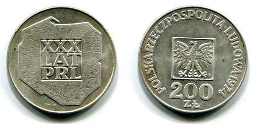 200 zloty polen - zloty, 1974
