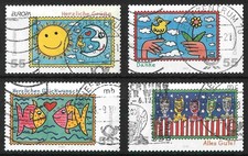 Grußmarken James Rizzi - 4 x