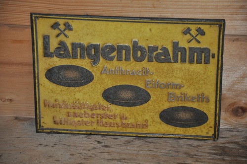 Altes blechschild 30er - blechschild, j