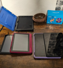 4x Amazon Fire Kids Tablets +