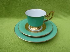 Porzellan Gedeck Kaffeetasse Sammelgedeck H+C Selb Heinrich Germany Goldrand