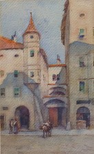 Hans Nowack, Strassenszene in