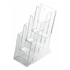 Prospektständer Tischaufsteller Flyer Aufsteller Speisekartenhalter 1/3 A4 