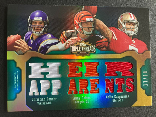 2011 topps triple - topps, threads