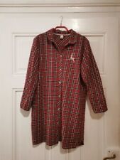 CALIDA Bodywear Nachthemd S Katiert Rot Weiß Schwarz Rentier Damen