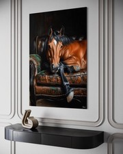 Leinwand Bild Pferd Abstrakt