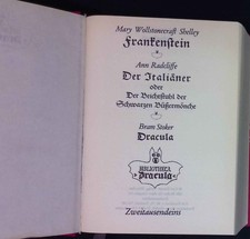 Frankenstein./ Der Italiäner / oder der Beichtstuhl der schwarzen Büssermönche. 