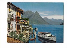 D105 AK Gandria Schiff Restaurant Schweiz gelaufen 1974