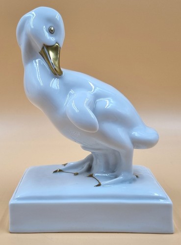 Ente porzellanfigur fraureuth - ente,
