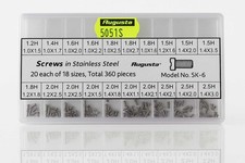 360x AUGUSTA Uhrenschrauben Set Edelstahl für Uhrengehäuse Armbänder Uhrendeck