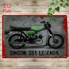 Blechschild Simson S51 DDR
