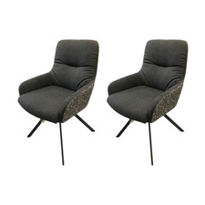 Venjakob 2er-Set Stuhl Greta 2274 Stoff Innenschale Dallas Anthrazit 