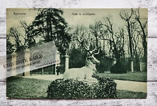 AK Karlsruhe Partie Schloßgarten Tor Hirsch Natur Ansichtskarte Vintage alt Deko