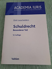 Looschelders Schuldrecht Besonderer Teil 12 .Auflage 2017 Lehrbuch Jura Vahlen