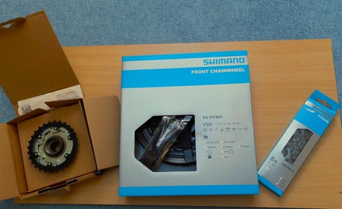 Shimano kurbel 501 - fc-ty,