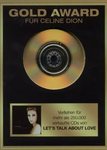 Dion celine gold award - -,